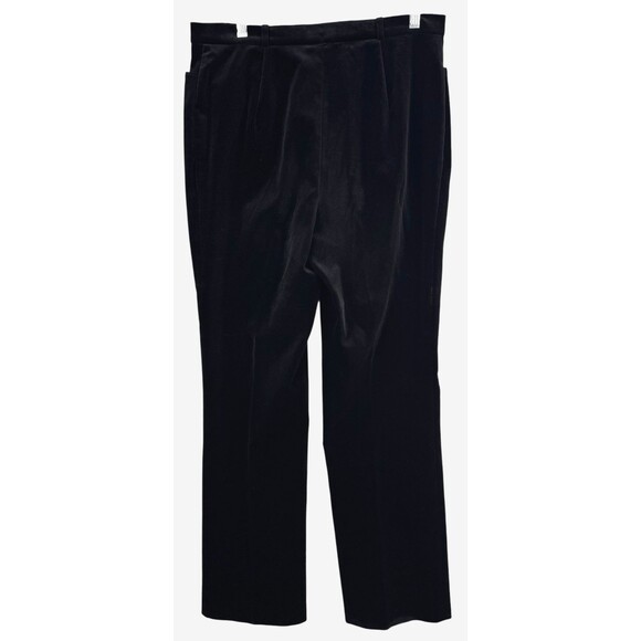 Horst Basler Pants Size 40/US 10 Germany‎ Black Velvet Classic Stretch Cotton - Picture 6 of 12